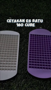 [BISA COD] Cetakan Es Batu Model Grid 160 Hole Tempat Es Batu Silikon Anti Pecah Elastis - High Quality (Besar & Grosir)