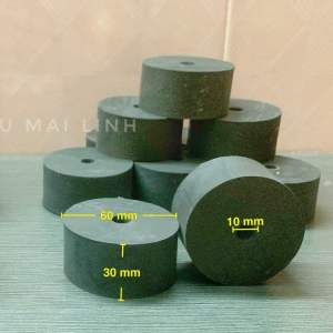 Cao su chống rung đường kính 60 (mm) Cao su kê chân máy Cao su giảm chấn phi 60 cao 40 30(mm)