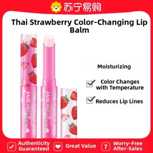Original Small Strawberry Color-Changing Lipstick Hydrating Moisturizing Womens Lipstick Base Light Lip Lines 1441B