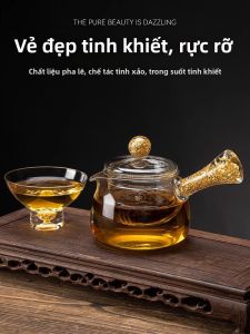 High Borosilicate Heat-Resistant Gold Foil Gung Fair Cup