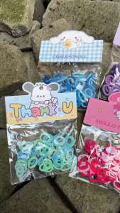 Fyngalery ♛ Set Karet Donat Mini Isi 50 Ikat Rambut Bayi Aksesoris Rambut Anak DP398