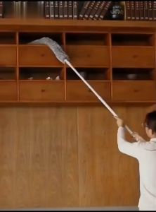 Kemoceng Flaksibel 280cm Bisa Tarik Tekuk Alat Pembersih Langit-Langit Rumah Kemoceng Bulu