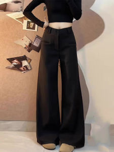 Spring New Style High Waist Flowy Straight Leg Trousers