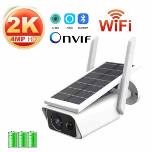 Solar Camera Wifi Outdoor Waterproof PIR Motion Alarm Night Vision Monitor Battery Low Powered Wireless CCTV Security Protection
