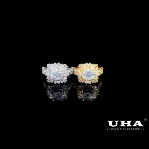 N1443 Nhẫn nữ đính đá CZ sáng lấp lánh UHA