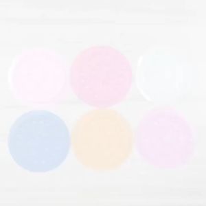 ถาดใส่กาวต่อขนตา มีแถบกาวสองหน้า 5 ชิ้น ทรงกลม จานใส่กาว ต่อขนตา หลุมใส่กาวต่อขนตา