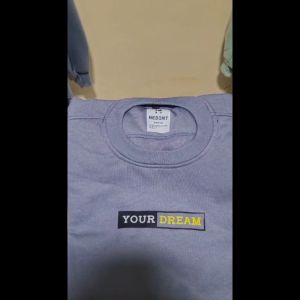 Crewneck Pria Sweater Oblong Distro Pria Keren Terbaru Sablon Simple Your Dream Warna Denim Abu Paralon Bahan Katun Fleece Tebal Lembut Nyaman Premium