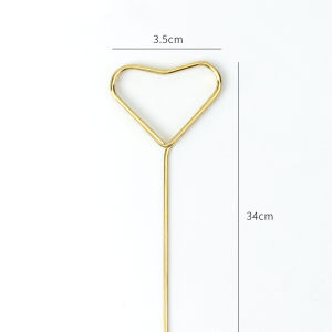 Metal Gold Plated Card Holder Korean Style Opening Flower Basket Greeting Card Weaving Tool Bouquet Card Cake Flag Insertion Pole Flower Packaging
