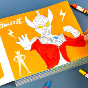 Ultraman Painting Book Kids Drawing Book Picture Book Kindergarten Primary School Student First Grade Pig Page My Little Pony Enlightenment Painting Painting Kit Art Graffiti Blank Drawing Coloring Book