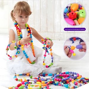 Childrens DIY bead girl jewelry accessory making kit creative necklace bracelet and ring DIY Ideal Christmas and Birthday gif