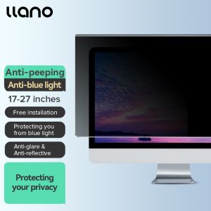 LLANO Acrylic Privacy Screen Protector for Computer Anti-blue Ray / Anti-reflective Glare HD Screen Protector for 17-27 inch PC / Computer / Monitor