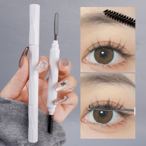 Dorisna ที่รองปัดขนตาสองหัวแบบคู่ที่ปัดคิ้วแปรงมาสคาร่าขนตาสำหรับเครื่องมือแต่งหน้า