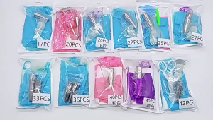 BHQ 34PCS DIY Cake Decorating Set 24PCS Piping Nozzles EVA Buttercream Piping Bag Complete Baking Tools