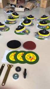 Set Lengkap Adaptor Konverter Mesin Bor Ke Gerinda Arbor Konektor Dudukan Amplas Dan Mata Potong 4Inch