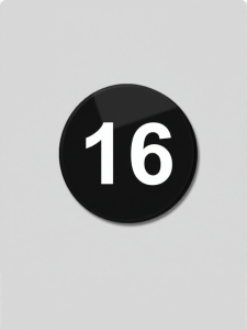 ZHICAIYOU | Acrylic Number Tag for Equipment and Service Round Label