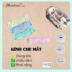 FREESHIP MAX - Set 5 kính che mắt cho bé sơ sinh khi tắm nắng phơi nắng chiếu đèn chất liệu vải 100% cotton thương hiệu MINTUU - Thời trang và đồ dùng cho trẻ em - Hana’s kids