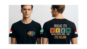 BAJU KAOS DISTRO IKHLAS ITU DIAM
