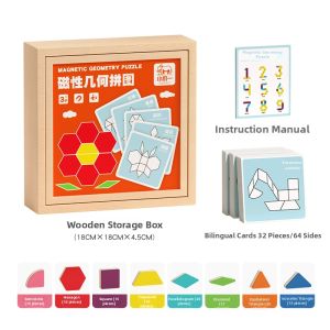 MENGWANHUWANJU | Magnetic Intelligence Jigsaw Thinking Training Toy for Kids 3-6 Years