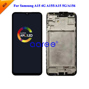 New Model AMOMLED OLED LCD Screen For Samsung A15 4G A155 LCD For Samsung A15 5G A156 LCD Screen Touch Digitizer Assembly