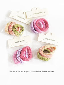 3 Pack ~ Color Basic Hair Rope High Elasticity Hairtie Students Do Not Hurt Hair Seamless Rubber Band Hair Band Girl Headdress
