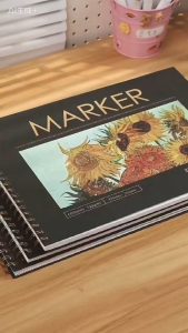 Sổ Vẽ Xuyên Thấu - KHÔNG THẤM MỰC - Giấy Dày 130gsm Chuyên Vẽ Bút Lông Dầu A4/8K 60 Tờ/Quyển