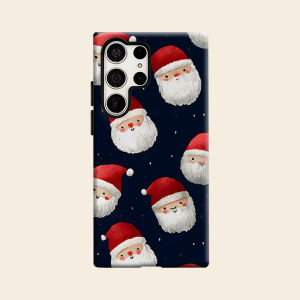 Watercolor Santa Face Luxury Fashion Full Lens Protective Case for Samsung Galaxy S26 S25 S24 A56 A36 Plus Ultra