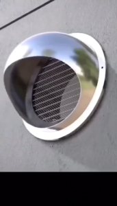 304 Stainless Steel Hood 3-6in Rain Cover Ventilation Vent Breathable Exhaust Cap Exhaust Pipe Cover Range hood exhaust pipe