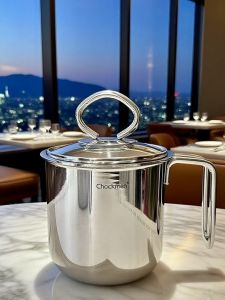 Large 18/10 Stainless Steel Multi-use Tea Cup Coffee Cup Hot Milk Cup Three-layer Steel Outdoor Small Milk Pot for Daily Use