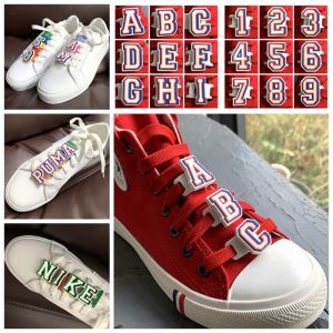 White Shoes Sneaker Numbers Letters Shoe Ornament Shoe Accessory Hole Shoes and Shoelaces Ornamental Flower Shoelace Buckle Flower Luminous