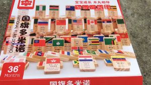 100 Quân Domino Cờ Các Quốc Gia - Bộ Domino 100 Lá Cờ Quốc Gia - Đồ Chơi Gỗ Thông Minh - Trò Chơi Phát Triển Trí Tuệ Cho Bé Trai Bé Gái Từ 3 Tuổi
