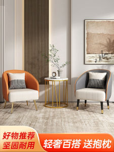 Single Sofa Chair Leisure Metal Armchair Creative Individual Living Room Hotel Famous Chair Small Apartment Style