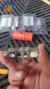 Ốc chống xoắn dây kết hợp khớp nối nhanh ren 13.8mm (2 trong 1). Hiệu ORING và TTC. Inox 100% loại 1 cao cấp