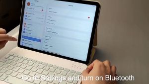 GOOJODOQ Wireless Bluetooth Keyboard Mouse Set 3 in 1 9.7/10 inch pad portable lightweight for iPad Samsung Xiaomi phone