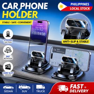 (Manila Stock) Anti‑Slip Dashboard Mount for Car Phone Holder - 360° Rotation Head‑Up Navigation Stand 2PCS Universal for Safe Driving Focus