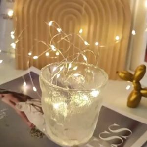 LED Fairy Wire String Light 2/5/10/20m Battery Powered with Remote Wedding Christmas Garland Outdoor Garden Bedroom Decoration