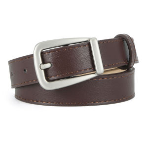Fashionable Decorative Belt for Women Black & White Lacquered Leather