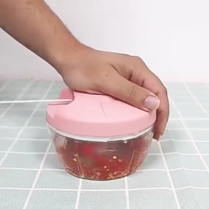 Blender Garlic Grinder Speedy Garlic Choppe Fast Chopper Hand-Pull Chopper Mini Blender 500ML