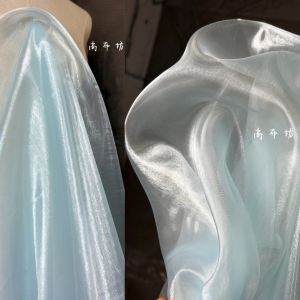 Vải Nhung Thủy Tinh Cứng Màu Trơn Cho Tiệc Cưới Vải Lưới Trong Suốt Lấp Lánh Thủ Công DIY Vải Trắng Vải Nhung Elegance