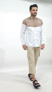 The Hamza Baju Kemeja Koko Polos Kasual Pria Muda Remaja Dewasa Kemko Pakistan Modern Aktif