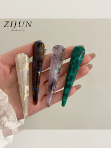ZIJUN | French Style Acetate Hair Clamp One-word Design Side Bangs Accessory