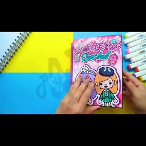 Ngôi nhà búp bê bóc dán thông minh Wednesday búp bê giấy rich and poor