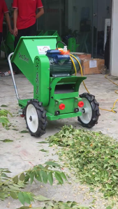 Máy băm cành cây di động mini chạy điện