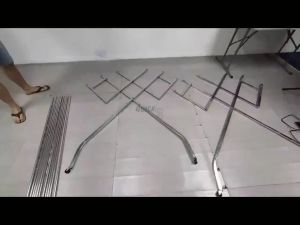 Stainless Steel Clothes Rack Rak Penyidai Baju Hanger Baju Drying Rack Laundry Hanger Foldable Balcony Hanging Garment Cloth Rack