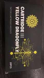 10PCS Yellow Dragonfly Third Generation Disposable Silicone Tattoo Machine Tattoo Cartridge Tattoo Supplies