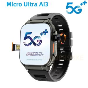 Đồng Hồ Thông Minh Microwear Ultra Ai3 5G Với Camera Xoay Màn Hình AMOLED HD 2.2 Inch GPS WiFi Gọi Điện 4G Theo Dõi Sức Khỏe Dành Cho Nam