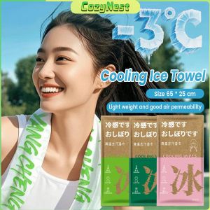 C.N Cooling Ice Towel Wipe 1 Sheet Ice Cooling Towel Portable Cold Wet Wipes for Sweat/Running