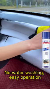 Remove all stains in 1 second interior car cleaner 650ml Old car becomes new car Interior car cleaner Car Home Kitchen Carpet Dashboard car cushion cleaner No need wash with Multipurpose Cleaner Foam Spray seat cushion cleaner