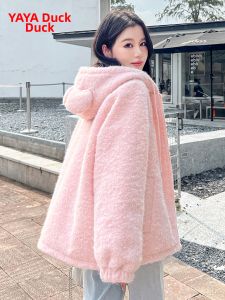 YAYA | 2024 New Fashion Hooded Loose Warm Down Coat