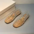 Ands MB the Row Hole Shoes Women's Sandals Soft Bottom Transparent Crystal Gel Shoes Comfortable Outdoor Export. 