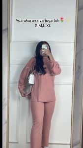 Setelan Ukuran S-XL / CHAYRA SET Dewasa / Setelan Rajut Perempuan